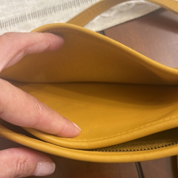 Coach Wendie Vintage Leather Crossbody | Yellow Mustard - Picture 4 of 11